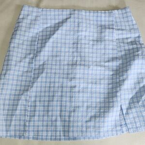 Blue Plaid Women's Skirt